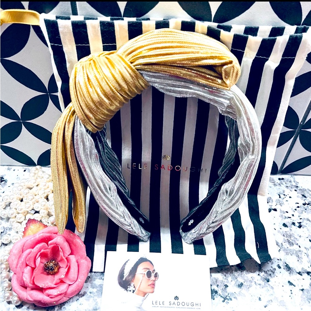 LELE SADOUGHI HOLLY BOW HEADBAND